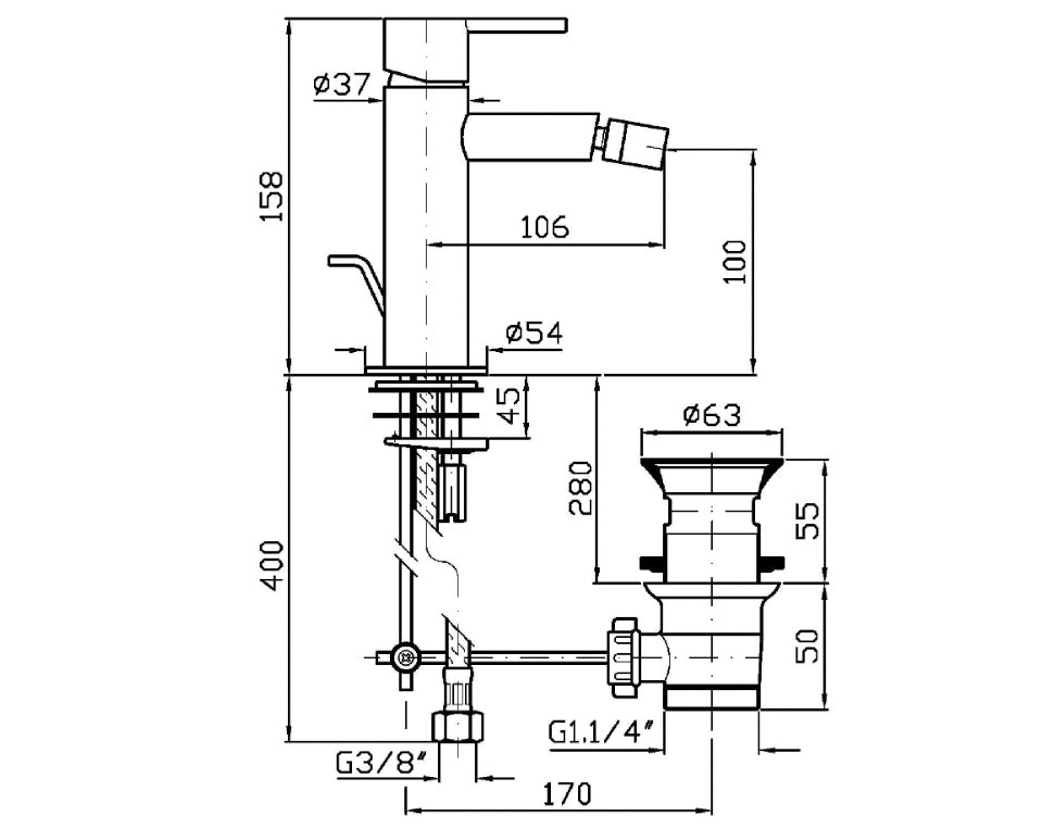 GILL BIDET MIXER