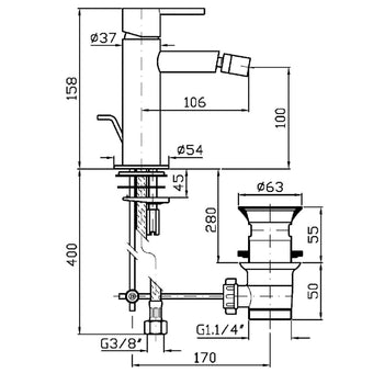 GILL BIDET MIXER