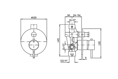 HELM SHOWER DIVERTER MIXER