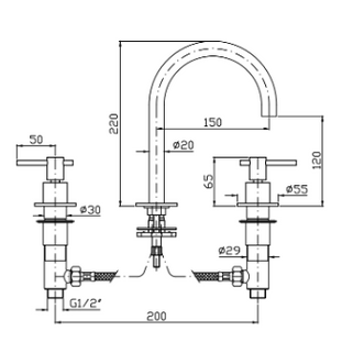 HELM 3TH BASIN MIXER
