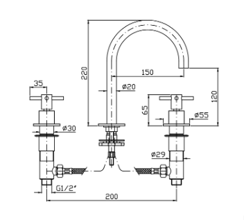 HELM 3TH BASIN MIXER