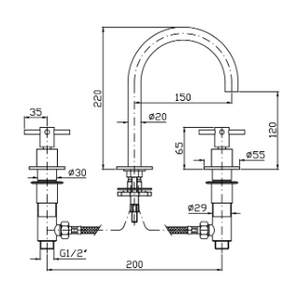 HELM 3TH BASIN MIXER