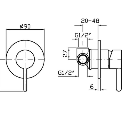 ISY22 SHOWER MIXER