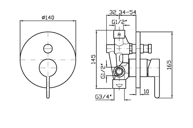 ISY22 DIVERTER MIXER