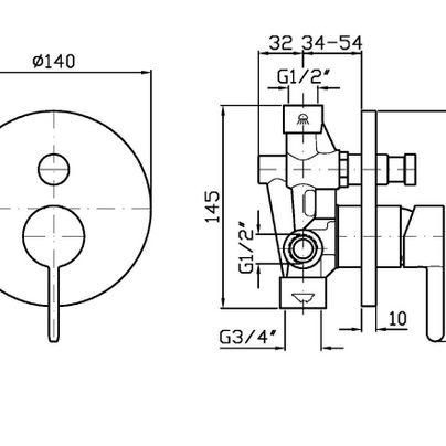 ISY22 DIVERTER MIXER