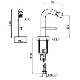 ISY22 BIDET MIXER