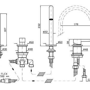 ISY22 4TH BATH MIXER