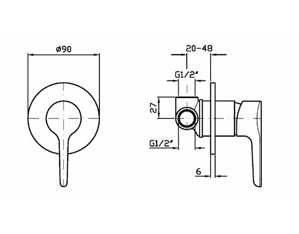 MEDAMEDA SHOWER MIXER