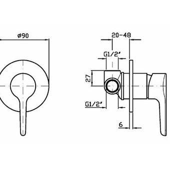 MEDAMEDA SHOWER MIXER