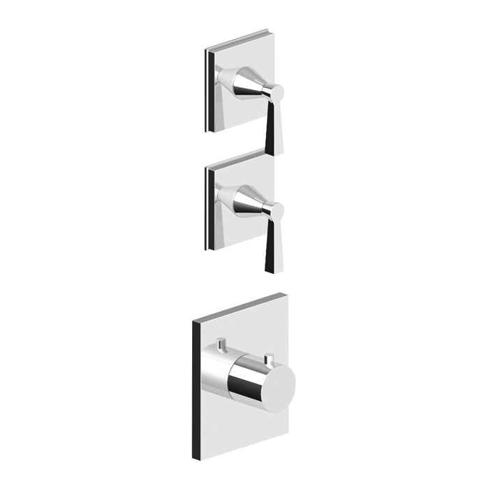 BELLAGIO LEVER THERMOSTATIC MIXER LEVER 2 X STOP TAP TRIMSET