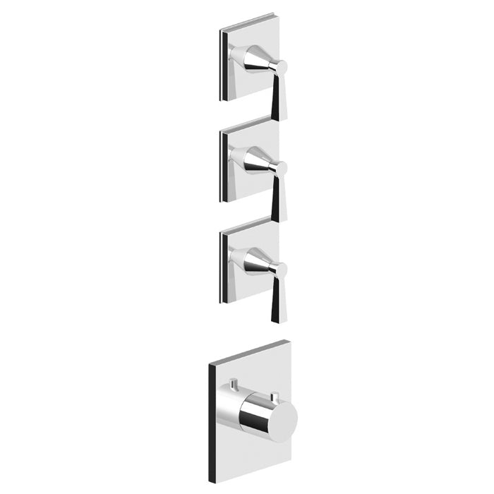 BELLAGIO LEVER THERMOSTATIC MIXER LEVER 3 X STOP TAP TRIMSET