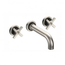LANDMARK PURE 3TH WALL BASIN MIXER 210MM CROSS HANDLE