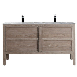 ARRIVO 1400 FLOOR VANITY W/ 2TH MARBLE TOP