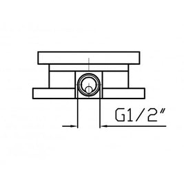 ZUCCHETTI BUILT IN PART - PAN FREESTANDING BATH/BASIN MIXER