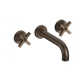 LANDMARK PURE 3TH WALL BASIN MIXER 210MM CROSS HANDLE