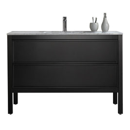 ARRIVO 1200 FLOOR VANITY W/ 1TH MARBLE TOP