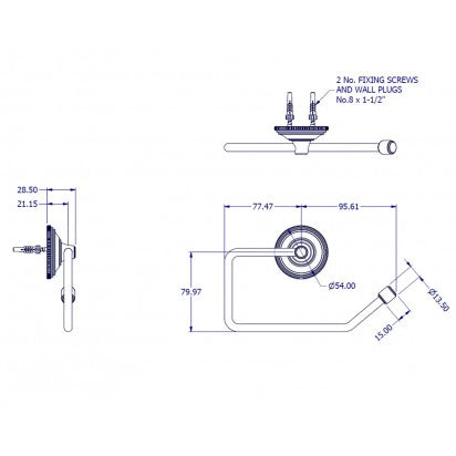 STYLE MODERNE TOILET ROLL HOLDER