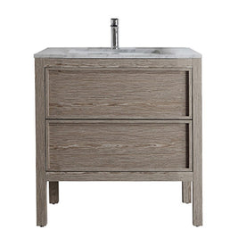 ARRIVO 800 FLOOR VANITY W/ 1TH MARBLE TOP