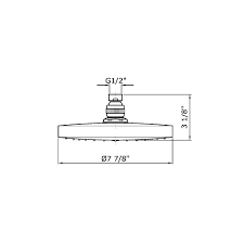 ZUCCHETTI SHOWER HEAD 200MM