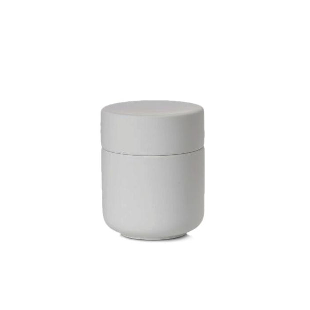UME BATHROOM JAR WITH LID SOFT GREY
