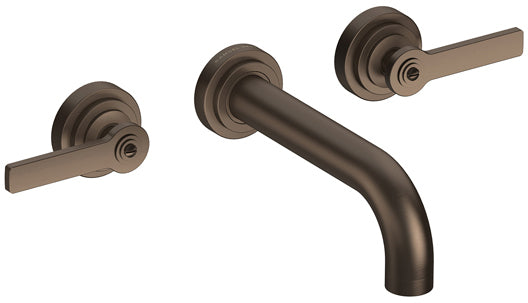 LANDMARK PURE 3TH WALL BASIN MIXER 180MM LEVER HANDLE