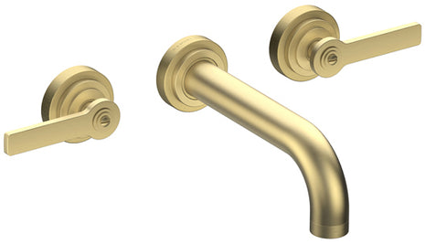 LANDMARK PURE 3TH WALL BASIN MIXER 180MM LEVER HANDLE